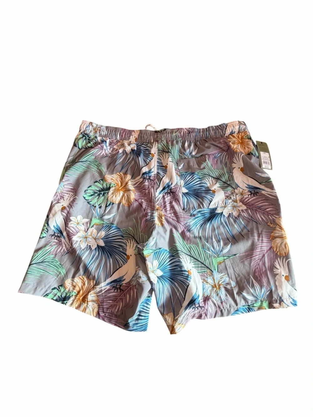 NWT Goodfellow Tropical Cockatoo Floral Board Shorts XXL